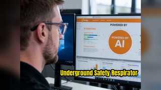 Kleine interne Chemikalien des Selbstrettungs-Atemschutzgeräts ZL60 sind für die Vitrine im Untertagebergbau enthalten