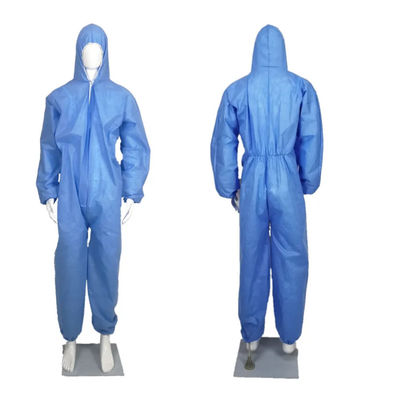 kaufen Medizinische Overall-Klage blaue S-2XL Sicherheits-schützende Overall-Wegwerfkleidung SMSs Online-Herstellung