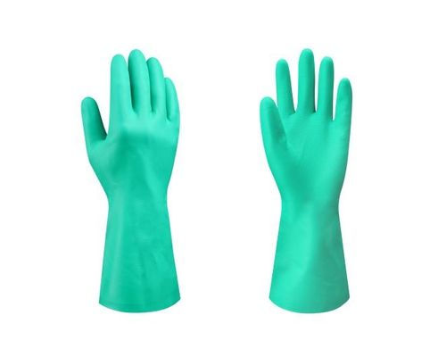 kaufen Prüfen beständiges Handschuh-Öl des Messgerät-8 M Size Reusable Chemical saures lösliches Öl-Nitril Online-Herstellung