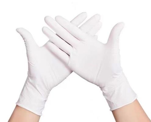 kaufen L XL-schützende Wegwerfhandschuhe pulverisieren freier weißer reiner Handschuh-Latex-Wegwerfhandschuhe Online-Herstellung