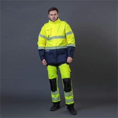 kaufen 220 zu den hohen Sicherungsarbeiten-Uniformen der Sicht-260gsm imprägniern Sie für Industrie-Arbeitskräfte Online-Herstellung