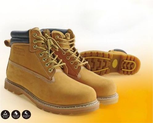 kaufen EU36 - 47 hitzebeständige Goodyear-Sicherheits-Stiefel-haltbarer mittlerer geschnittener Wanderstiefel Online-Herstellung