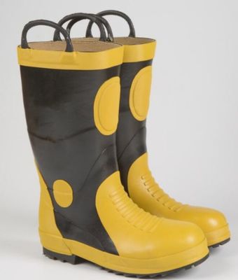 Besorgen Durchbohrungsbeständige, hitzebeständige, rutschfeste Feuerwehrarbeitsstiefel Feuerwehrmannssicherheitsstiefel EU35-EU48 Online-Herstellung