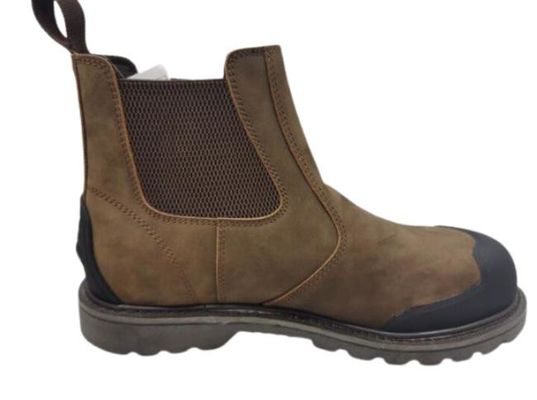 kaufen Gummi- Heraus Goodyear-Sicherheits-Stiefel-Crazy Horse-Leder-Tritt weg vom Schutz Stahl-Toe Work Online-Herstellung