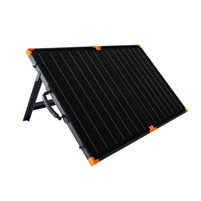 kaufen Monokristallines 200W tragbares Solarpanel-Kit mit IP68-Wasserdichtem Klappdesign und 2 USB-Ausgängen Online-Herstellung
