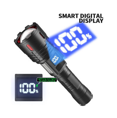 kaufen Leistungsstarke 1500-1600 Lumens LED-Torch Taschenlampe mit wiederaufladbarem Typ-C USB und Teleskop-Zoom für Camping Wandern im Freien Online-Herstellung