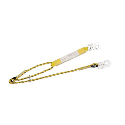 Ein guter Preis. 1460 bis 1988mm justierbare Sicherheits-Lanyard Yellow Energy Absorber Kernmantle-Seil-Abzugsleine Online