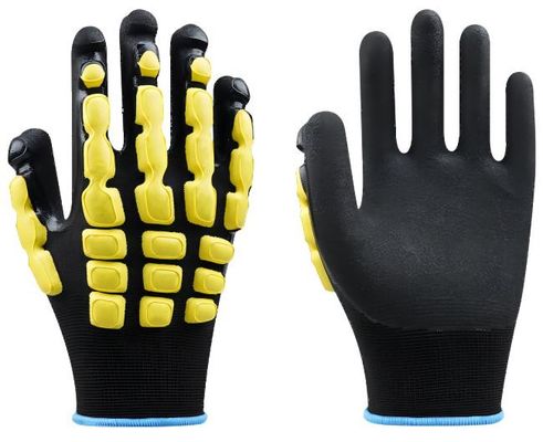 Ein guter Preis. Hochleistungs-Antihandschuh-Sicherheits-Griff-Nitril der auswirkungs-13G beschichtete Handhandschuhe Online