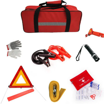 Ein guter Preis. Rote Tasche mit Logo-Druck Auto Notfall-Straßenkit für Familiencamping und Auto mit 2 Jahren Haltbarkeit Online