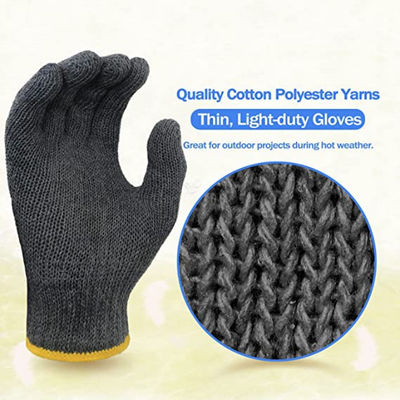 Ein guter Preis. Leichte Handbaumwollhandschuh-dauerhafte waschbare Baumwollvolle Handhandschuhe Online