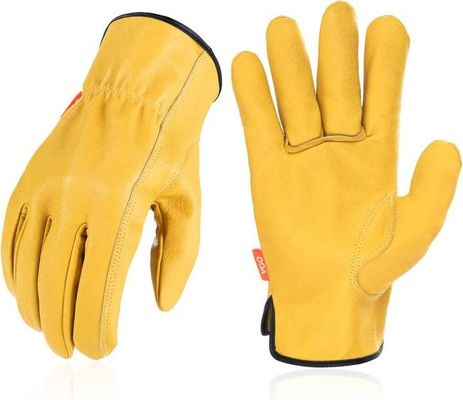 Ein guter Preis. Rissfeste Handschuhen aus Leder mit geschickter und leicht ein- und ausziehbarer Konstruktion Online